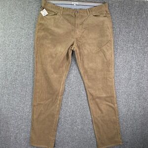 Peter Millar Corduroy Pants Men 40x33 Brown Trousers Chino NEW